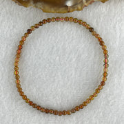 Natural Yellow Tourmaline Crystal Beads Bracelet 2.69g 16cm 3.2mm 66Beads - Huangs Jadeite and Jewelry Pte Ltd