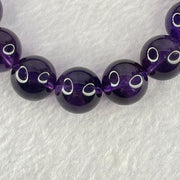 Very Good Grade Natural Amethyst Bracelet 46.78g 18.5cm 13.0mm 17 Beads - Huangs Jadeite and Jewelry Pte Ltd