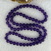 Good Grade Natural Amethyst Necklace 40.42g 54cm 7.3mm 79 Beads - Huangs Jadeite and Jewelry Pte Ltd