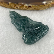 Natural Type A Semi Icy Blueish Green Jadeite Tara Guanyin Pendant 16.9g 56.7 by 32.4 by 6.5mm - Huangs Jadeite and Jewelry Pte Ltd