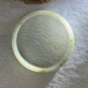 Type A Light Lavender Green and Brown Patches Jadeite Bangle 29.91g Internal Diameter 52.4mm 12.6 by 4.2mm (Very Slight Internal Line) - Huangs Jadeite and Jewelry Pte Ltd