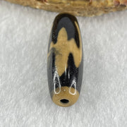 Natural Powerful Tibetan Old Oily Agate 5 Bats Dzi Bead Heavenly Master (Tian Zhu) 五个蝙蝠天诛 8.26g 38.2 by 11.9mm - Huangs Jadeite and Jewelry Pte Ltd