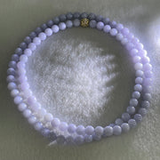 Type A Full Lavender Jadeite Beads Necklace 57.21g 66cm 7.0mm 98 Beads - Huangs Jadeite and Jewelry Pte Ltd