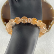 Certified Good Grade Natural Rabbit Hair Rutilated Quartz Beads Bracelet 31.59g 16cm 10.8mm 16Beads - Huangs Jadeite and Jewelry Pte Ltd