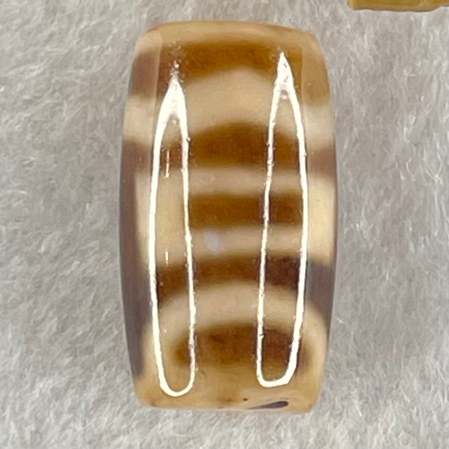 Natural Powerful Tibetan Old Oily Agate Sky Door Serenity 1 Eye Dzi Bead Heavenly Master (Tian Zhu) 一眼天门天诛 4.86g 20.4 by 11.7mm - Huangs Jadeite and Jewelry Pte Ltd