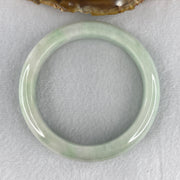 Certified Natural Type A Light Green with  Faint Lavender Patches Jadeite Bangle 62.580g Internal Diameter 58.5mm 12.5 by 9.2mm (Very Slight Internal Lines) - Huangs Jadeite and Jewelry Pte Ltd