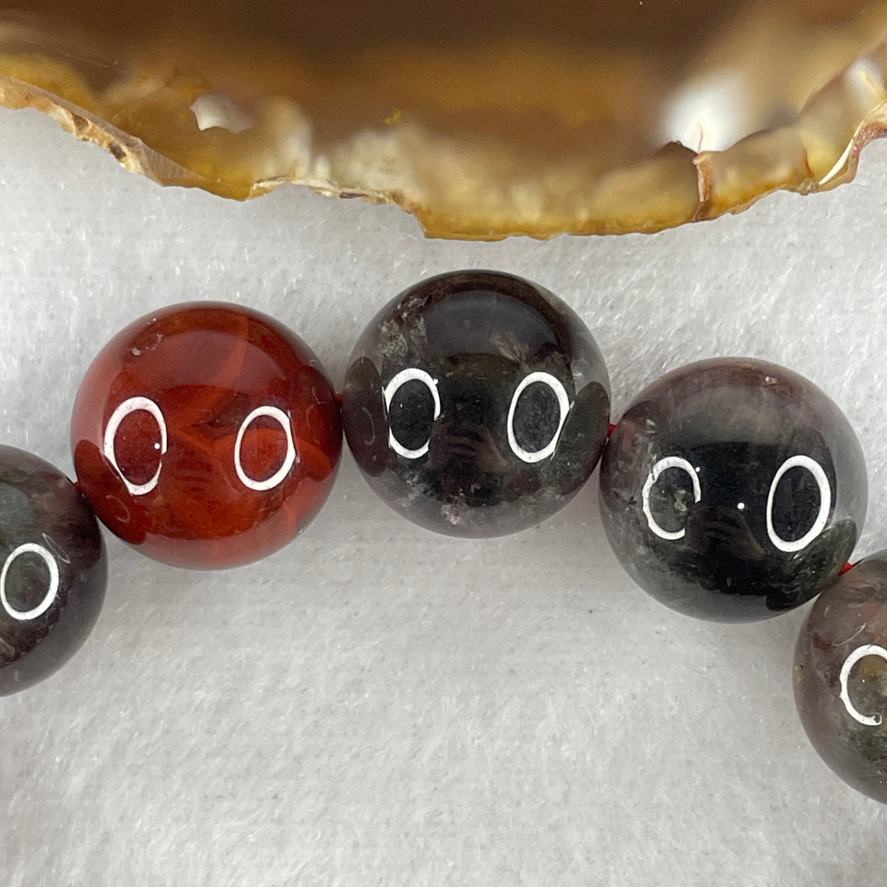 Good Grade Natural Auralite 23 Beads Bracelet 62.41g 17cm 14.8mm 15 Beads