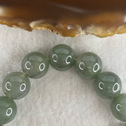 Certified Natural Type A Yellowish Green Jadeite Beads Bracelet | 16cm (54.20g | 16 Beads 12.8mm | Solar Plexus & Heart Chakra Harmony, Abundance & Prosperity Shield) - Huangs Jadeite and Jewelry Pte Ltd