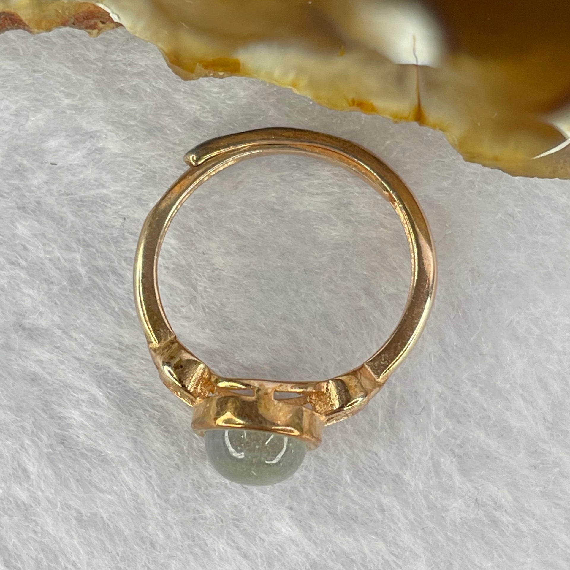 Natural Opal In 925 Sliver in Rose Gold Color Ring 2.46g by 8.6 by 6.5 by 5.0 mm Adjustable Size - Huangs Jadeite and Jewelry Pte Ltd