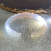 Natural Pinky Agate Fox Bange Internal Dimeter 59.0mm 25.35g 9.8 by 7.2mm - Huangs Jadeite and Jewelry Pte Ltd