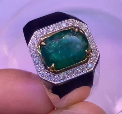 18k white gold setting with diamonds ring Allan Goh - Huangs Jadeite and Jewelry Pte Ltd