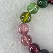 Very Very Good Natural Tourmaline Crystal Beads Bracelet 33.18g 14.5cm 10.7mm 17Beads - Huangs Jadeite and Jewelry Pte Ltd
