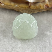 Natural Type A Green Jadeite Daikokuten Mahakala Pendant | God of Wealth & Sacred Protection Talisman (3.77g | 13.0 x 13.1 x 11.4mm) - Huangs Jadeite and Jewelry Pte Ltd
