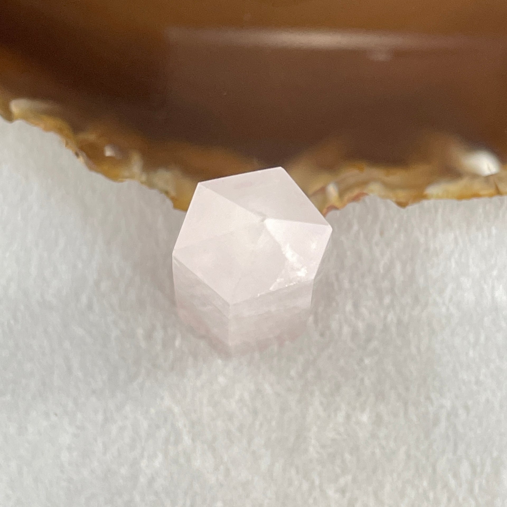 Natural Rose Quartz Tower Display 49.32g 79.1 by 23.9 by 16.3mm - Huangs Jadeite and Jewelry Pte Ltd