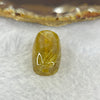 Good Grade Natural Golden Rutilated Quartz Crystal Lulu Tong Barrel 天然金顺发晶水晶露露通桶 
4.69g 17.4 by 12.5mm - Huangs Jadeite and Jewelry Pte Ltd