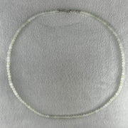 Natural Type A Icy Faint Green to White Jadeite Beads Necklace 26.313g 60cm 5.0mm 126 Beads - Huangs Jadeite and Jewelry Pte Ltd