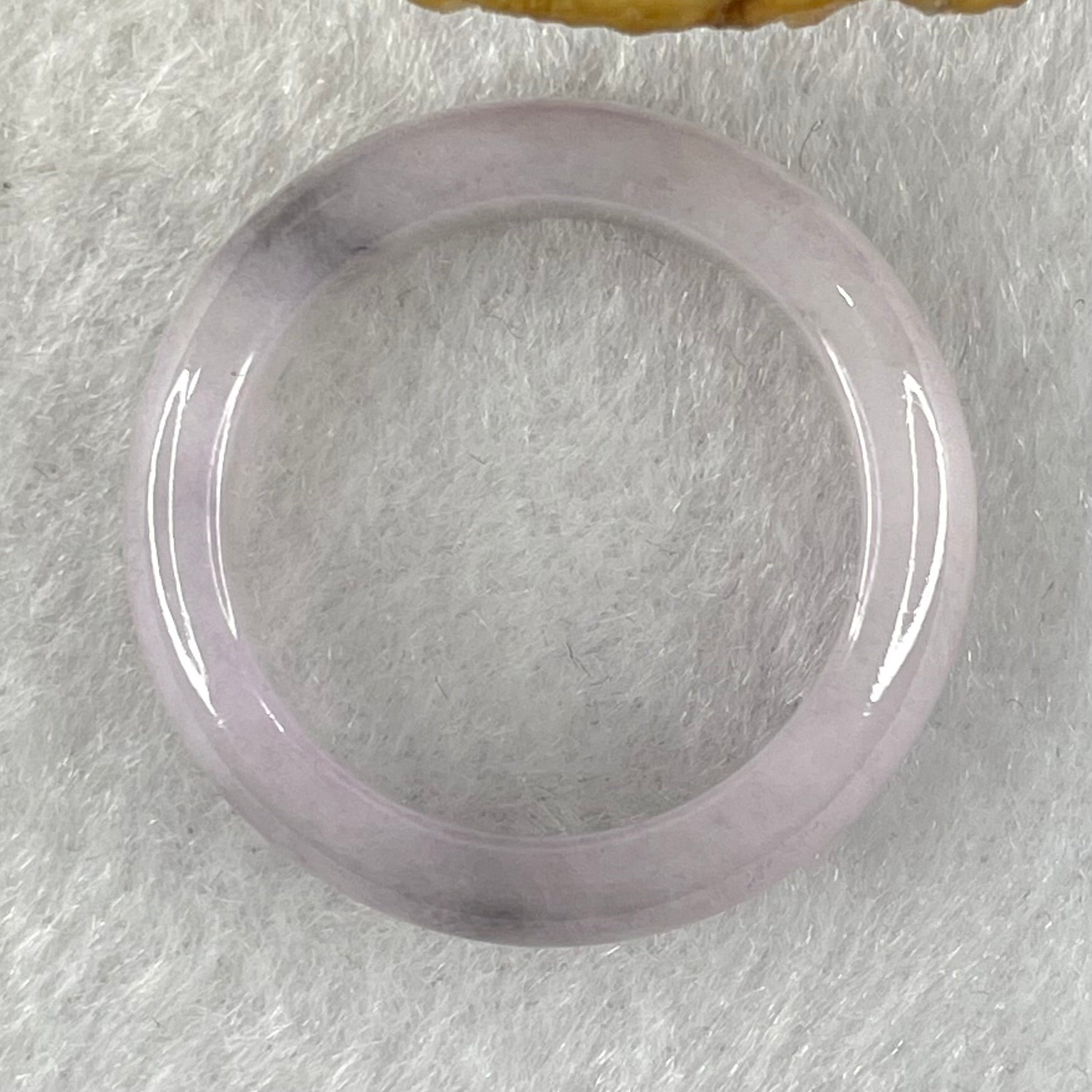 Type A Lavender with Wuji Grey Patches Jadeite Ring 3.95g 5.7 by 3.6mm US9.2/HK 20.5 (Very Slight Internal Line) - Huangs Jadeite and Jewelry Pte Ltd