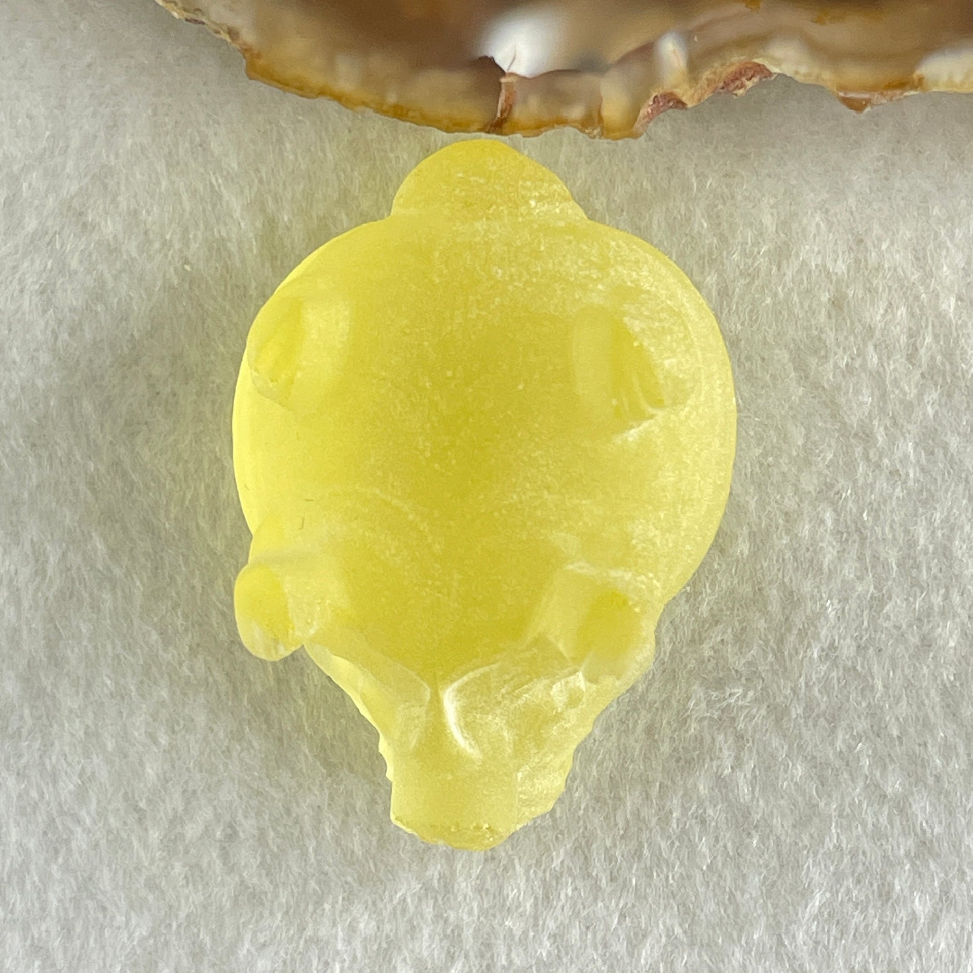 Natural Sulfur Golden Turtle Dragon Display 29.60g 42.7 by 30.3 by 22.3mm - Huangs Jadeite and Jewelry Pte Ltd