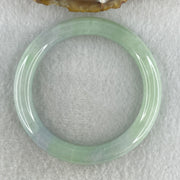 Type A Natural Light Green with Lavender Jadeite Bangle 39.72g Inner Diameter 52.1mm 9.2 by 8.6mm (Internal Lines) - Huangs Jadeite and Jewelry Pte Ltd