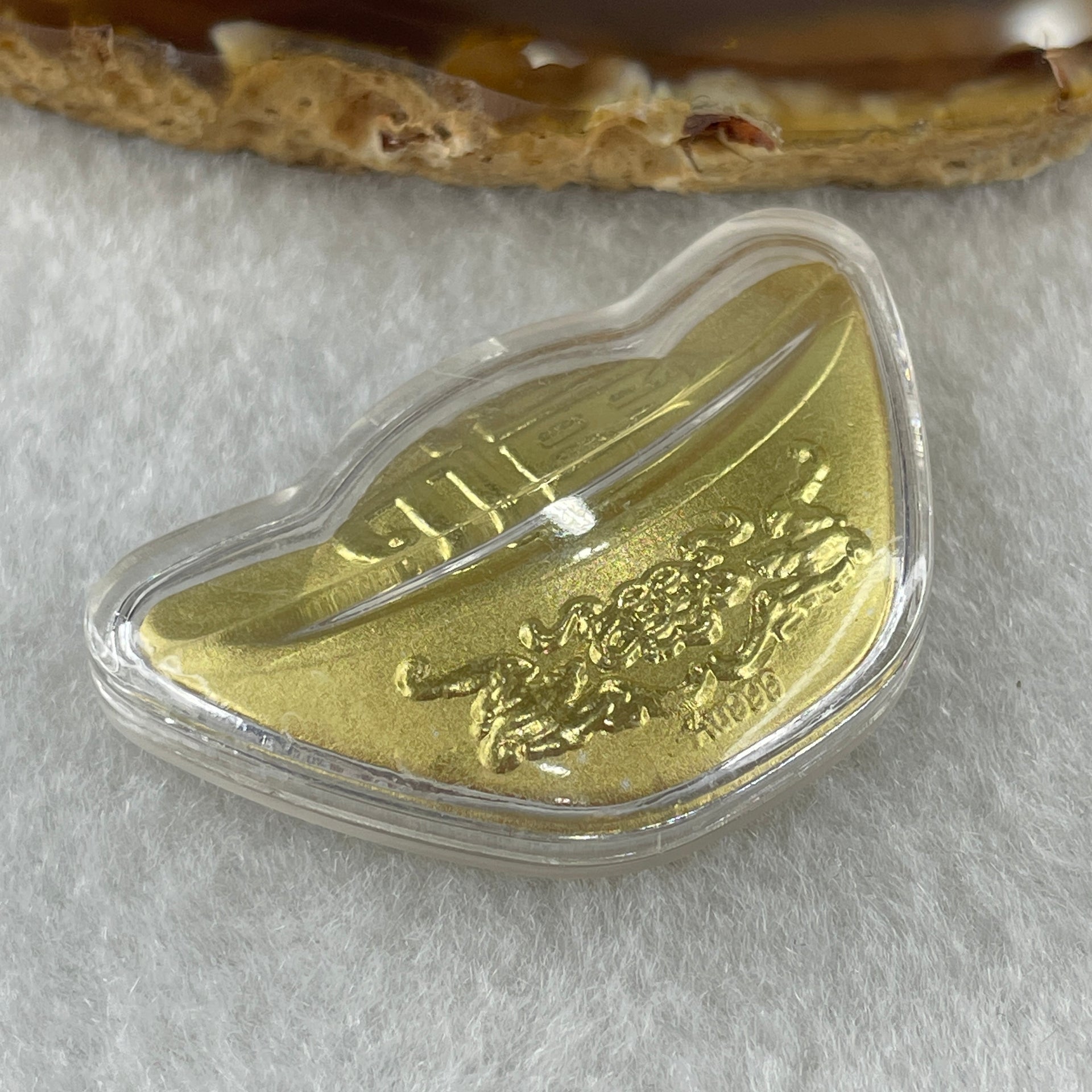 9999 Gold Ingot Flat Display 0.1g - Huangs Jadeite and Jewelry Pte Ltd