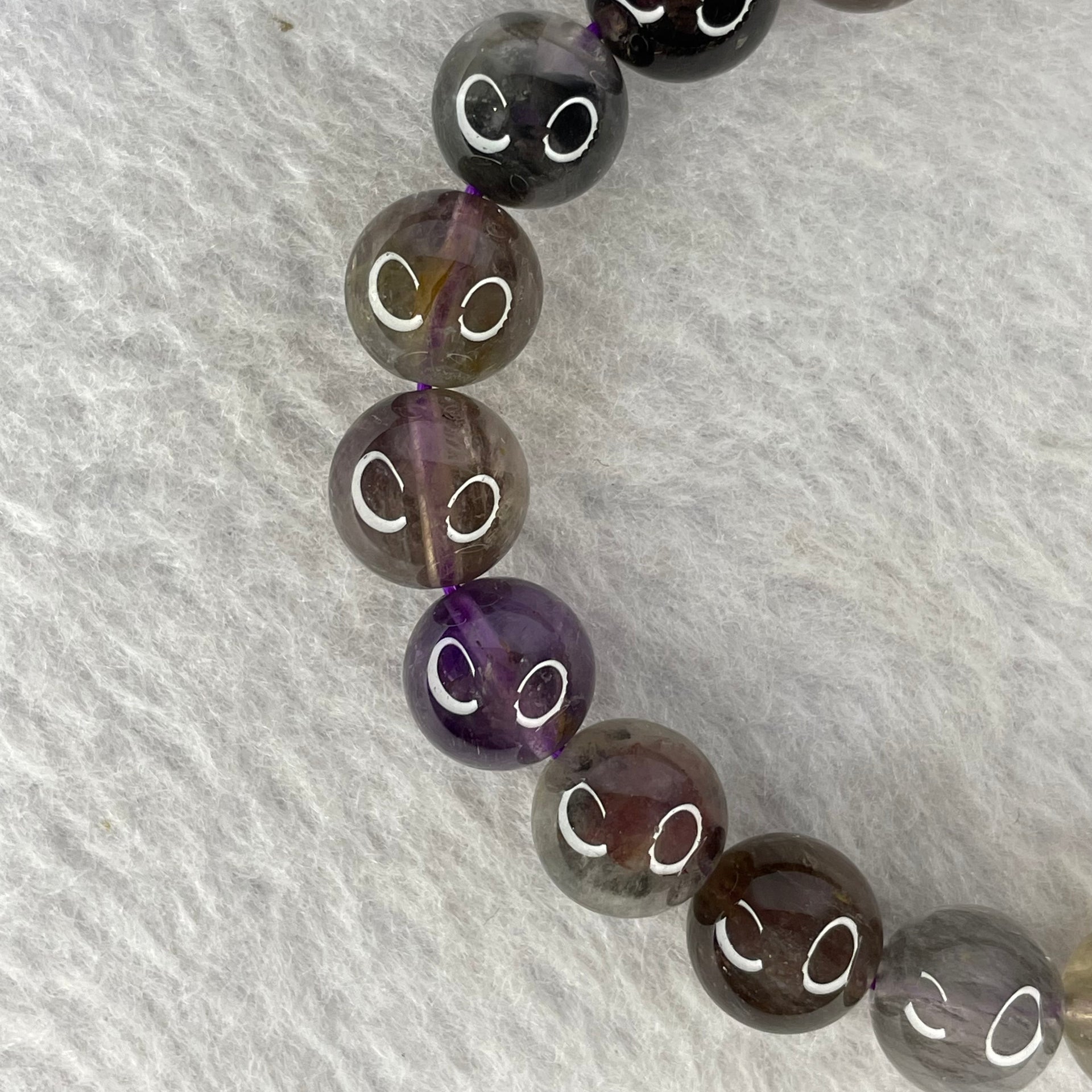 Natural Auralite Crystal Bracelet 极光手链 25.05g 9.9mm 20 Beads - Huangs Jadeite and Jewelry Pte Ltd
