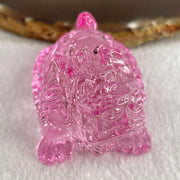 Natural Pink Liuli Dragon Turtle Display 68.53g 59.6 by 37.3 by 37.5mm - Huangs Jadeite and Jewelry Pte Ltd