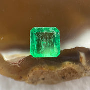 Natural Colombia Green Emerald (Beryl) Cut-Cornered Rectangular step cut 0.55ct 5.8 by 5.7 by 2.1mm - Huangs Jadeite and Jewelry Pte Ltd