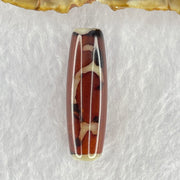 Natural Powerful Tibetan Old Oily Agate Ruyi Dzi Bead Heavenly Master (Tian Zhu) 如意天珠 8.46g 37.7 by 12.0mm - Huangs Jadeite and Jewelry Pte Ltd