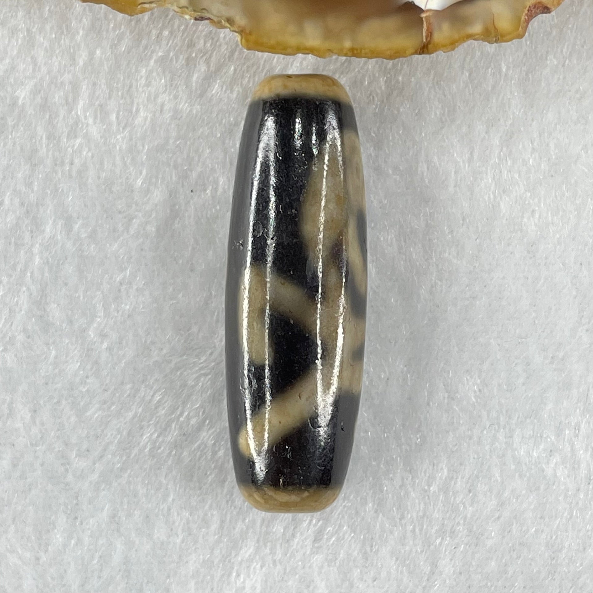 Natural Powerful Tibetan Old Oily Agate Zodiac Horse Dzi Bead Heavenly Master (Tian Zhu) 马天珠 8.99g 38.2 by 12.5mm - Huangs Jadeite and Jewelry Pte Ltd