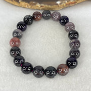 Good Grade Natural Blackcurrant Super 7 Beads Bracelet 32.62g 17cm 10.8mm 19 Beads - Huangs Jadeite and Jewelry Pte Ltd