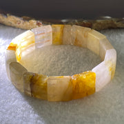 Natural Ferruginous Quartz Bracelet 39.03g 17cm 14.1 by 14.2 by 6.6mm 14 pcs - Huangs Jadeite and Jewelry Pte Ltd