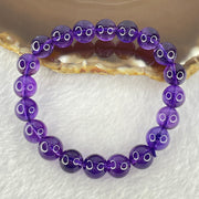Very Good Grade Natural Amethyst Bracelet 24.97g 16cm 9.9mm 20 Beads - Huangs Jadeite and Jewelry Pte Ltd
