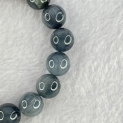 Good Grade Natural Blue Rutilated Quartz Bracelet 39.25g 18cm 11.8mm 18 Beads - Huangs Jadeite and Jewelry Pte Ltd