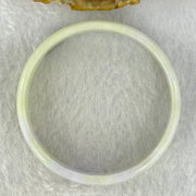 Type A Lavender and Green Jadeite Bangle Internal Diameter 52.0mm 24.79g 13.4 by 4.1mm (External Rough) - Huangs Jadeite and Jewelry Pte Ltd