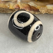 Natural Powerful Tibetan Old Oily Agate 1 Eye With Swastika Dzi Bead (Hotu Dzi) 5.20g 17.9 by 13.8mm - Huangs Jadeite and Jewelry Pte Ltd