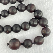 Natural Dark Red Medicine Amber Beads Necklace 天然红药琥珀项链 51.49g 68cm 90.0 - 15.6mm 71 Beads - Huangs Jadeite and Jewelry Pte Ltd