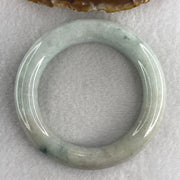 Natural Type A Green with Dark Green Spot Jadeite Bangle 88.51g Internal Diameter 56.4mm 12.8 by 13.3mm (Very Very Slight Internal Lines) - Huangs Jadeite and Jewelry Pte Ltd
