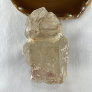 Natural Smoky Quartz Rough Irregular Shape Display in Wooden Stand 609.62g 17.4 by 88.5 by 123.0mm - Huangs Jadeite and Jewelry Pte Ltd