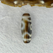 Natural Powerful Tibetan Old Oily Agate Sky Door Serenity 1 Eye Dzi Bead Heavenly Master (Tian Zhu) 一眼天诛 10.09g 37.6 by 13.2mm - Huangs Jadeite and Jewelry Pte Ltd