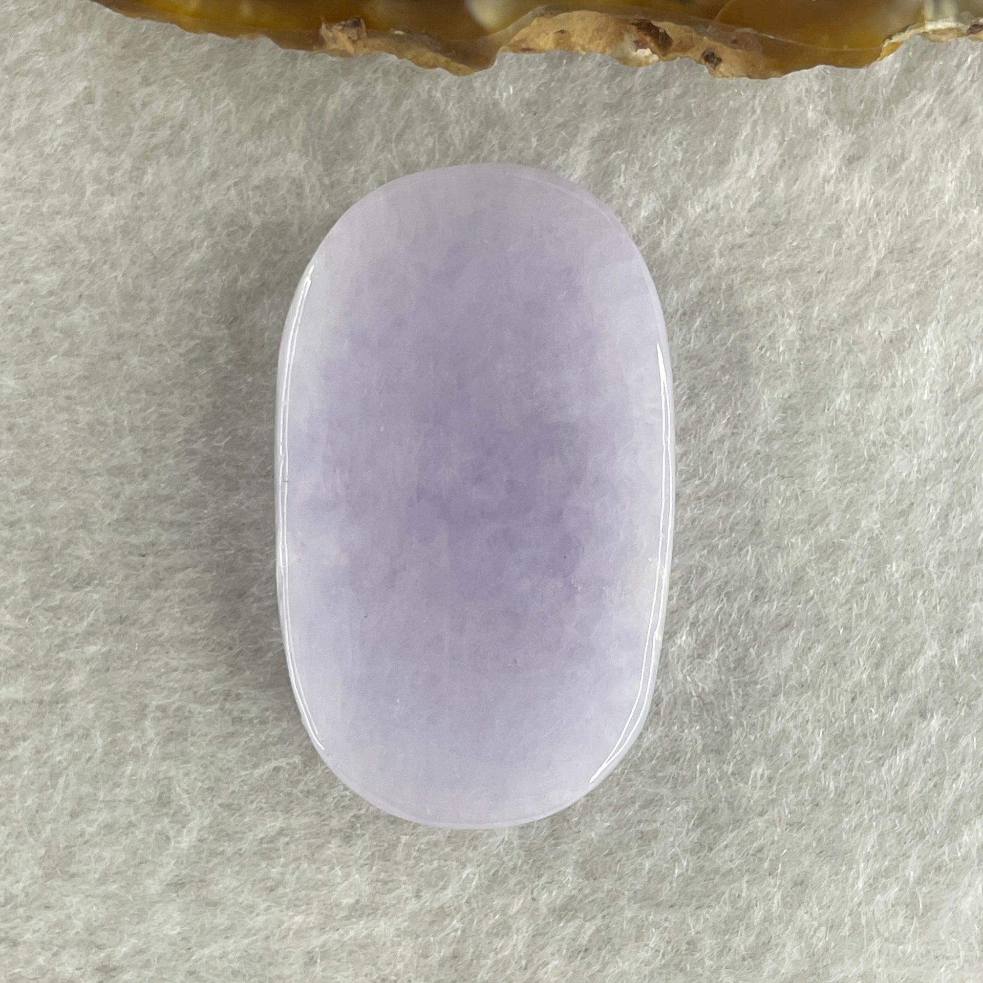 Natural Type A Lavender Jadeite Oval Shape Cabochon Stone for Setting 12.12g 34.3 by 21.0 by 7.7mm - Huangs Jadeite and Jewelry Pte Ltd