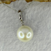 Natural Pearl in S925 Sliver Multi Purpose Pendant Clasp in S925 Silver Necklace 3.90g 12.3mm - Huangs Jadeite and Jewelry Pte Ltd