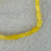 Natural Butterscotch Amber Beads Bracelet 2.29g 15.5cm 5.1mm 24pcs - Huangs Jadeite and Jewelry Pte Ltd