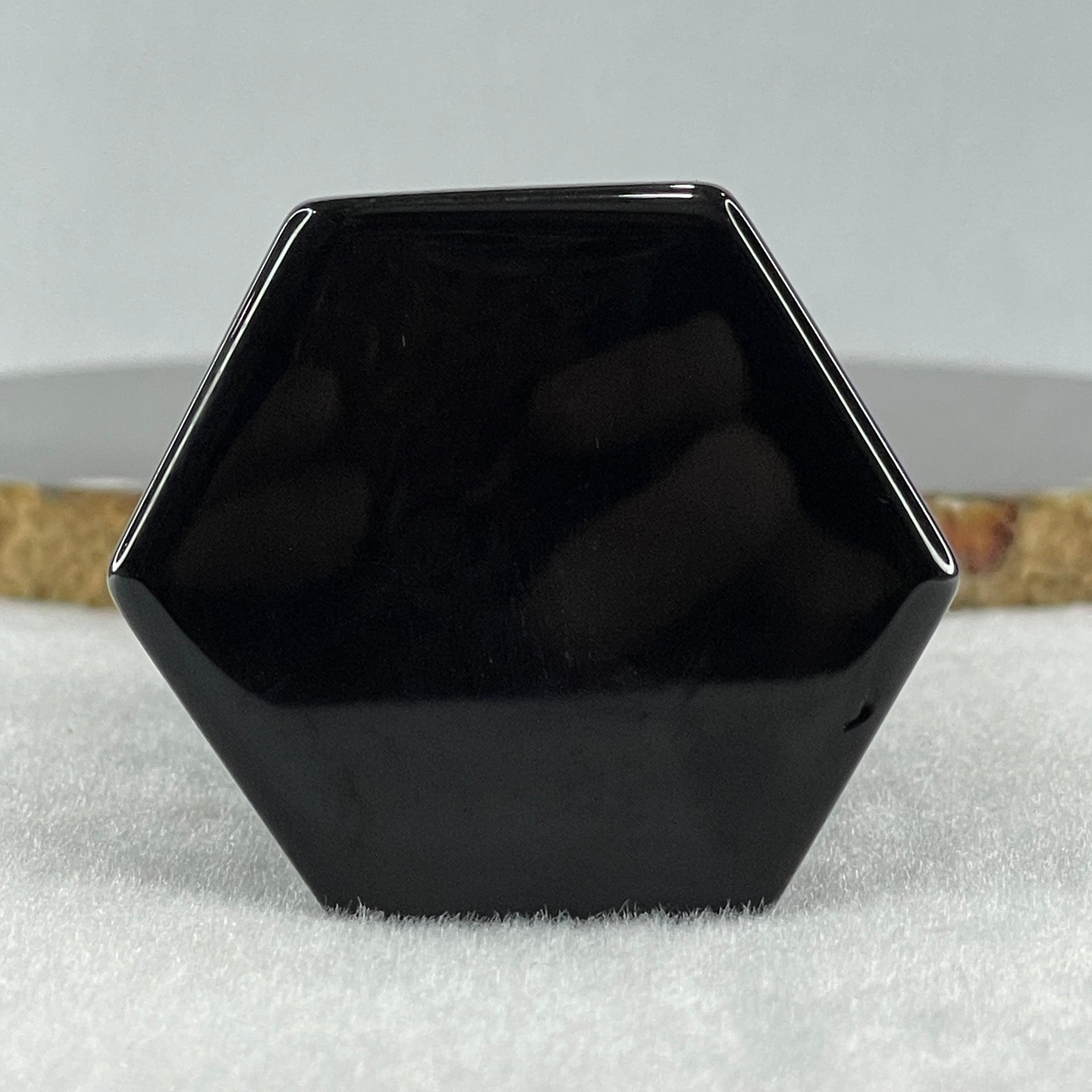 Black Obsidian Pagoda Display 289.4g 49.0 by 45.0 by 129.0mm - Huangs Jadeite and Jewelry Pte Ltd