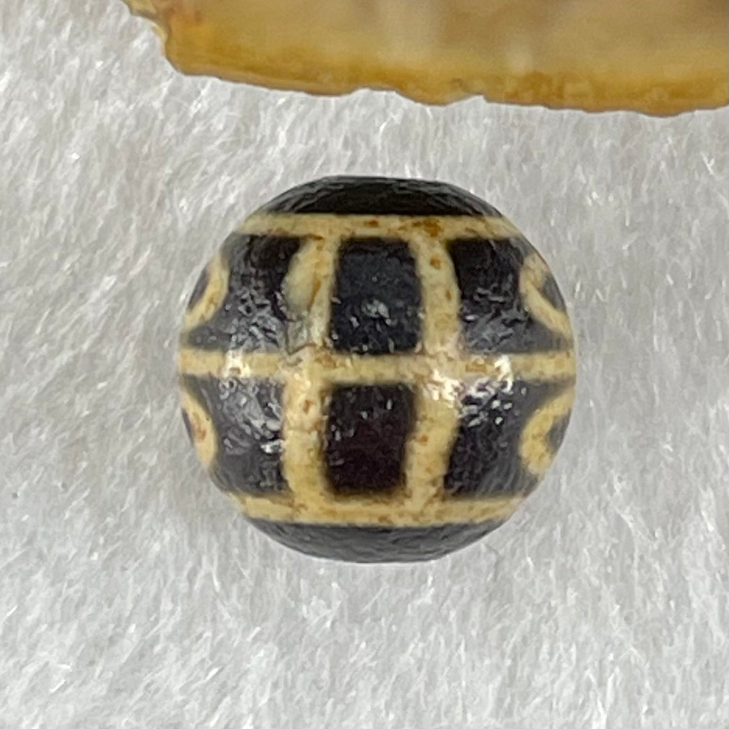 Natural Powerful Tibetan Old Oily Agate 4 Eyes Dzi Bead Heavenly Master (Tian Zhu) 四眼天诛 1.55g 10.2 by 10.5mm - Huangs Jadeite and Jewelry Pte Ltd