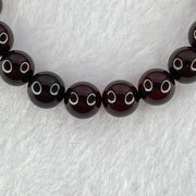 Natural Dark Blood Red Amber Beads Bracelet 天然血珀手链 7.62g 16cm 8.6mm 22 Beads - Huangs Jadeite and Jewelry Pte Ltd