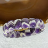 Natural Amethyst Bracelet 42.60g by 17.5cm 16.0 by 11.6 by 6.2mm 18 Beads - Huangs Jadeite and Jewelry Pte Ltd