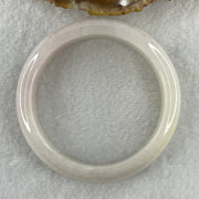 Certified Type A Natural Faint Lavender to White with Pinkish Jadeite Bangle 59.68g Inner Diameter 57.3mm 13.7 by 8.8mm (Close to Perfect) - Huangs Jadeite and Jewelry Pte Ltd