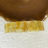 Good Quality Natural Golden Rutilated Quartz Bracelet 天然金顺发晶手链 49.61g 18cm 16.2 by 10.7 by 6.8mm 22 pcs - Huangs Jadeite and Jewelry Pte Ltd