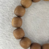 Natural Wild Australian Sandalwood Beads Bracelet 自然野生澳大利亚檀香手链 31.39g 14.9 mm 15 Beads - Huangs Jadeite and Jewelry Pte Ltd