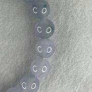 Certified High Grade Natural Type A Jelly Full Intense Lavender Jadeite Beads Bracelet 31.05g 16cm 10.1mm 20 Beads - Huangs Jadeite and Jewelry Pte Ltd
